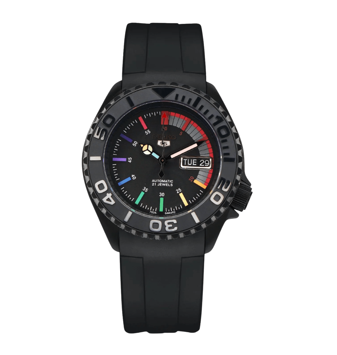 Seiko Mod SKX007 Black Rainbow - Watches By Cody