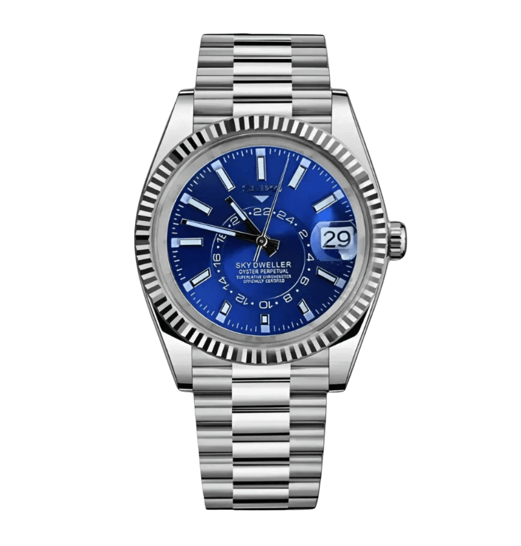 Seiko Mod Sky-Dweller Blue - Watches By Cody