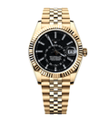 Seiko Mod Sky-Dweller Gold Black - Watches By Cody