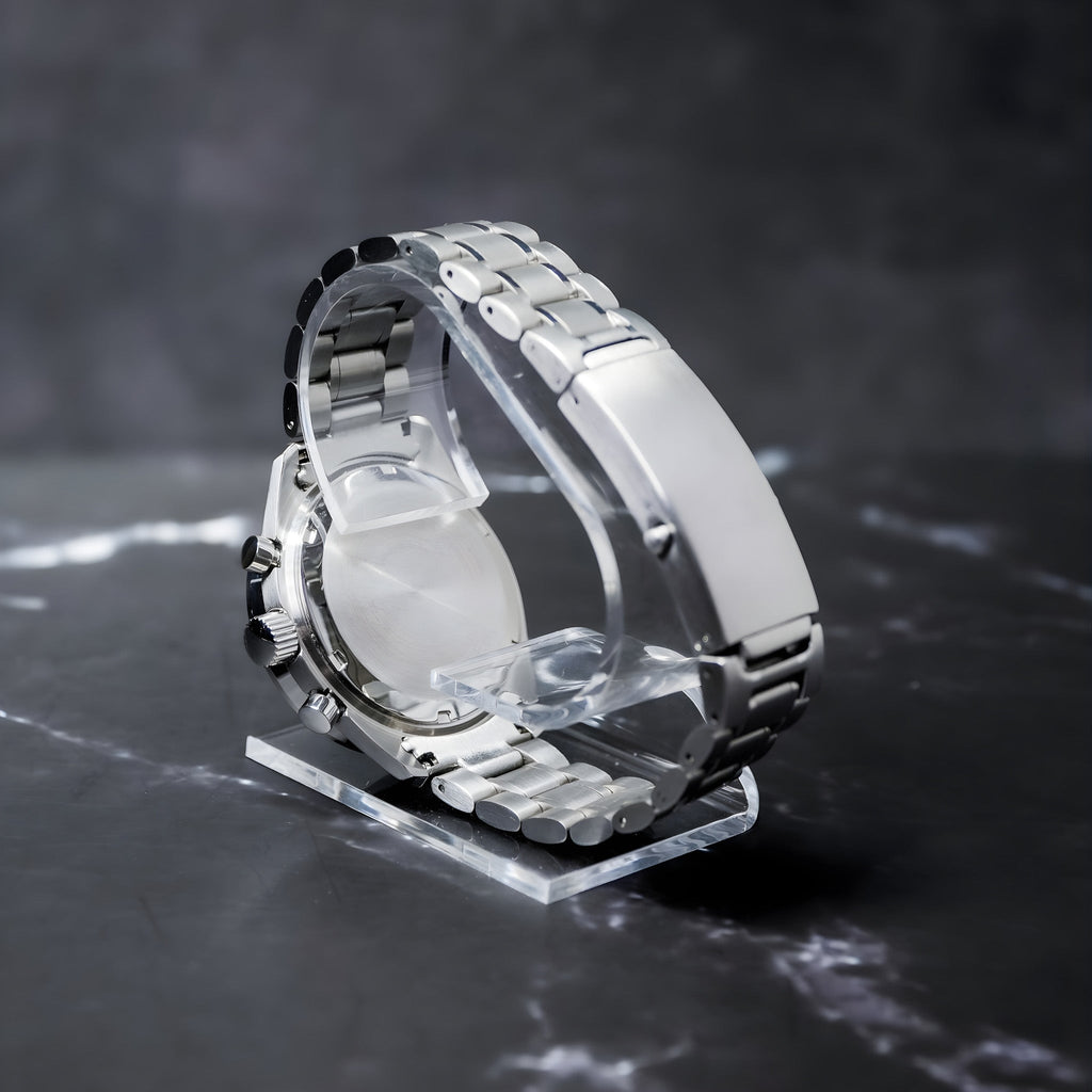 Seiko Mod Speedmaster Black - Watches By Cody