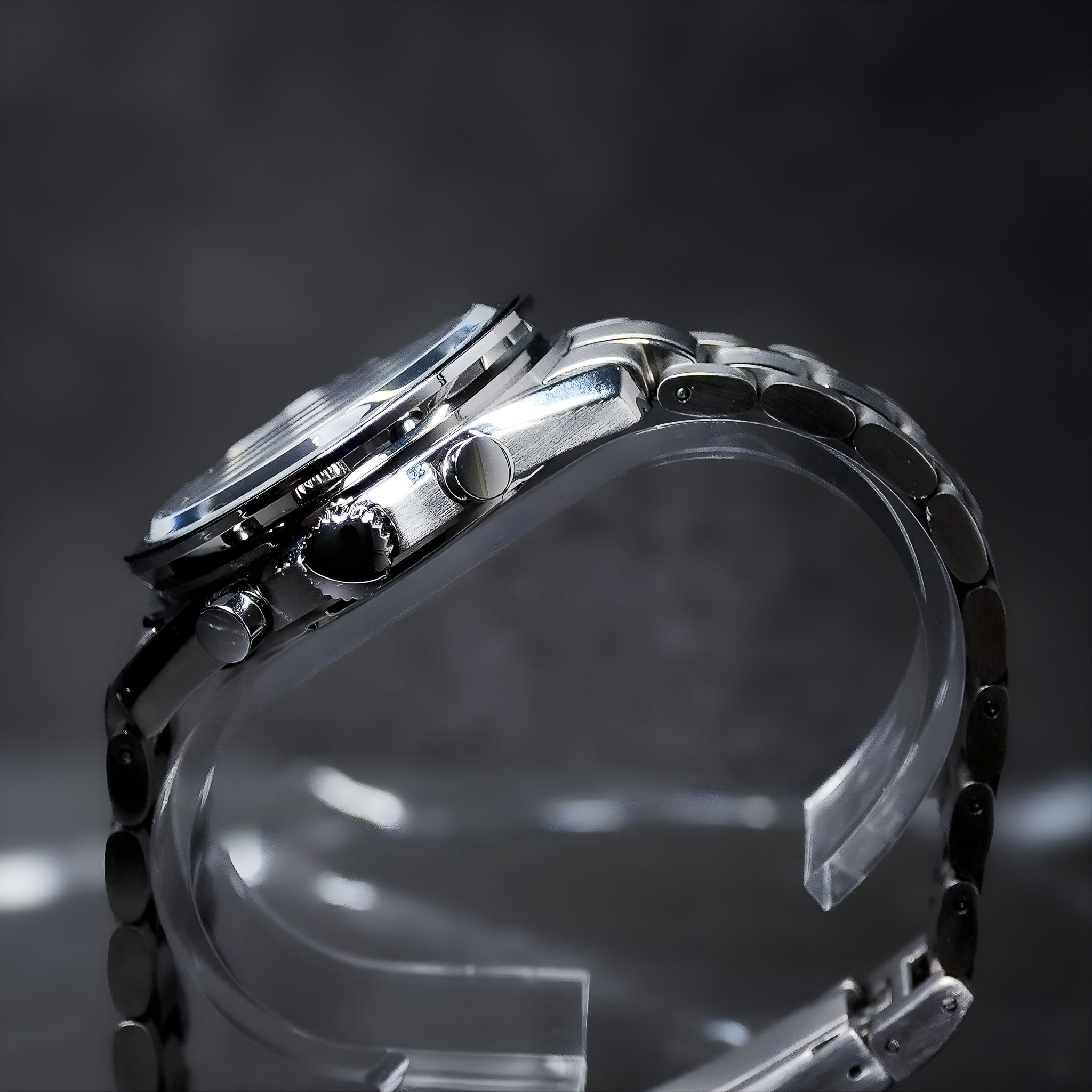 Seiko Mod Speedmaster Black - Watches By Cody