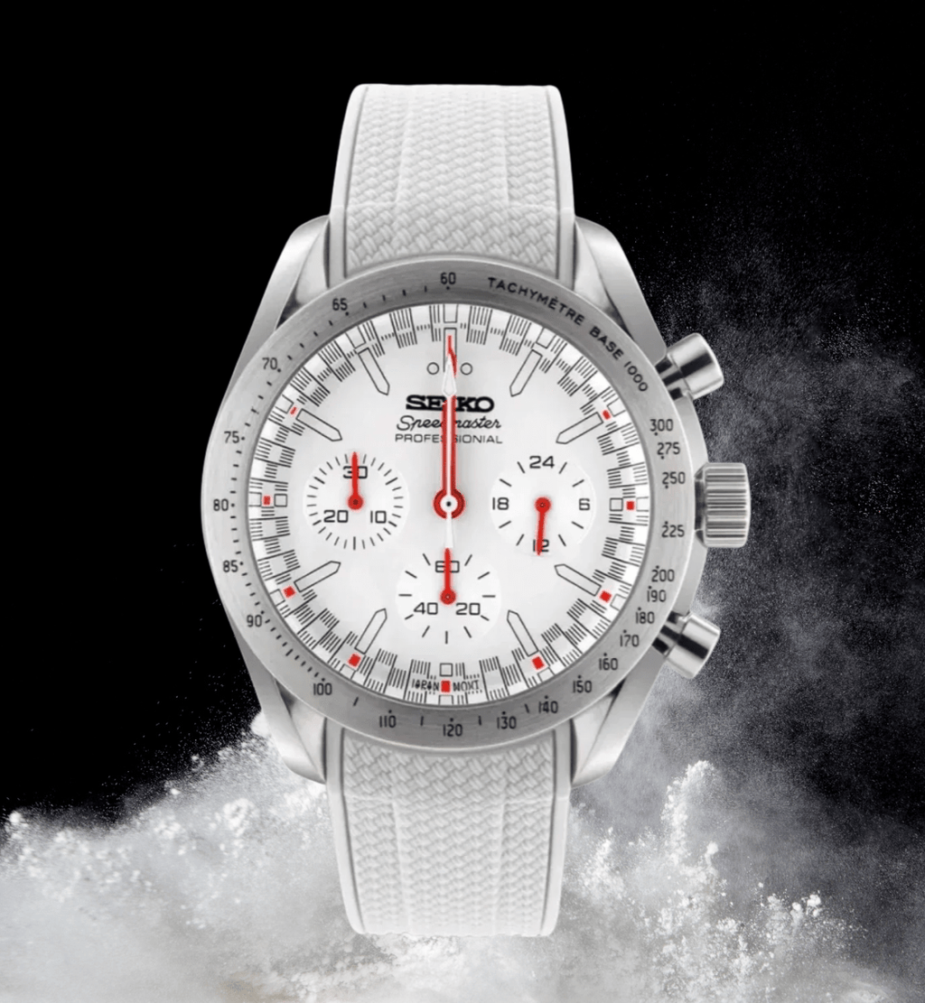 Seiko Mod Speedmaster Chrome Ember - Watches By Cody