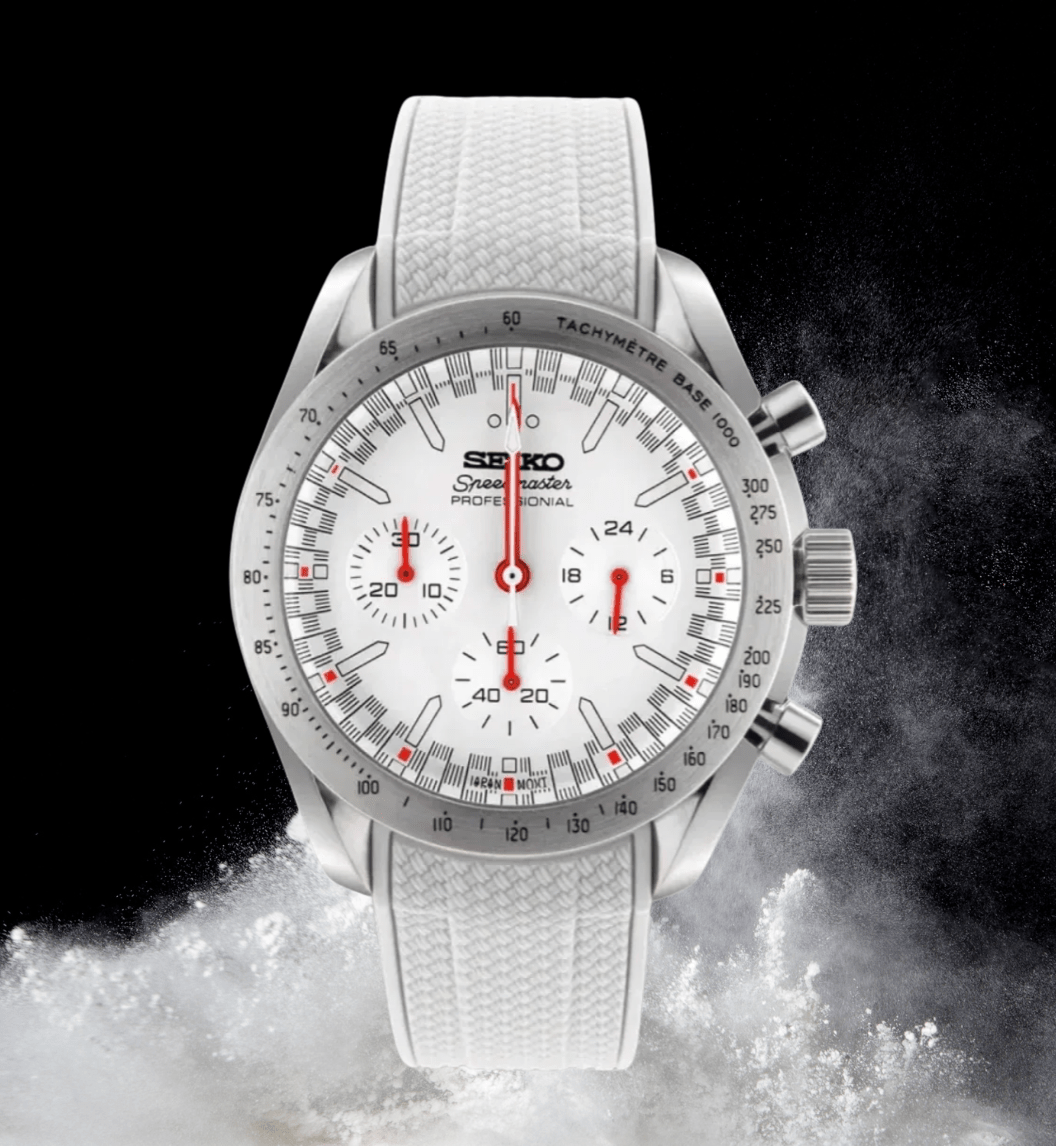 Seiko Mod Speedmaster Chrome Ember - Watches By Cody