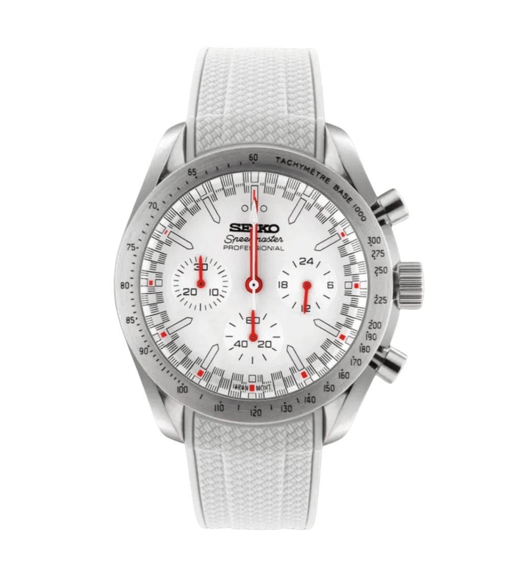 Seiko Mod Speedmaster Chrome Ember - Watches By Cody