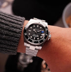 Seiko Mod Submariner Black - Watches By Cody