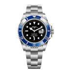 Seiko Mod Submariner Black Blue - Watches By Cody