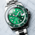 Seiko Mod Submariner Green - Watches By Cody