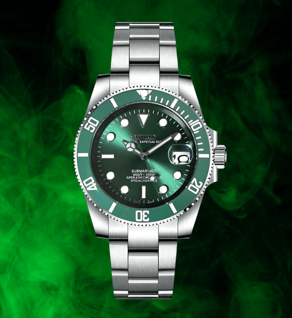 Seiko Mod Submariner Green - Watches By Cody