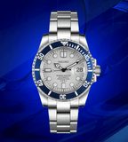 Seiko Mod Submariner White Blue - Watches By Cody