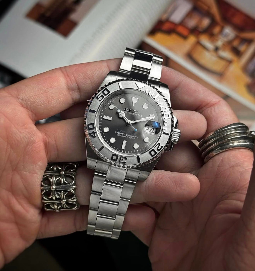 Seiko Mod Yacht Master Bronze - Watches By Cody