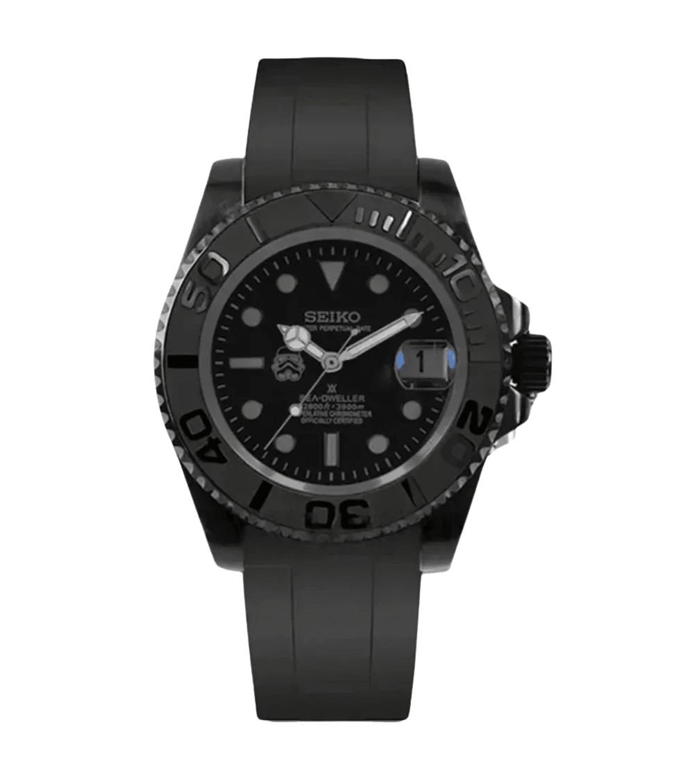 Seiko Mod Yacht Master Star Wars Black - Watches By Cody