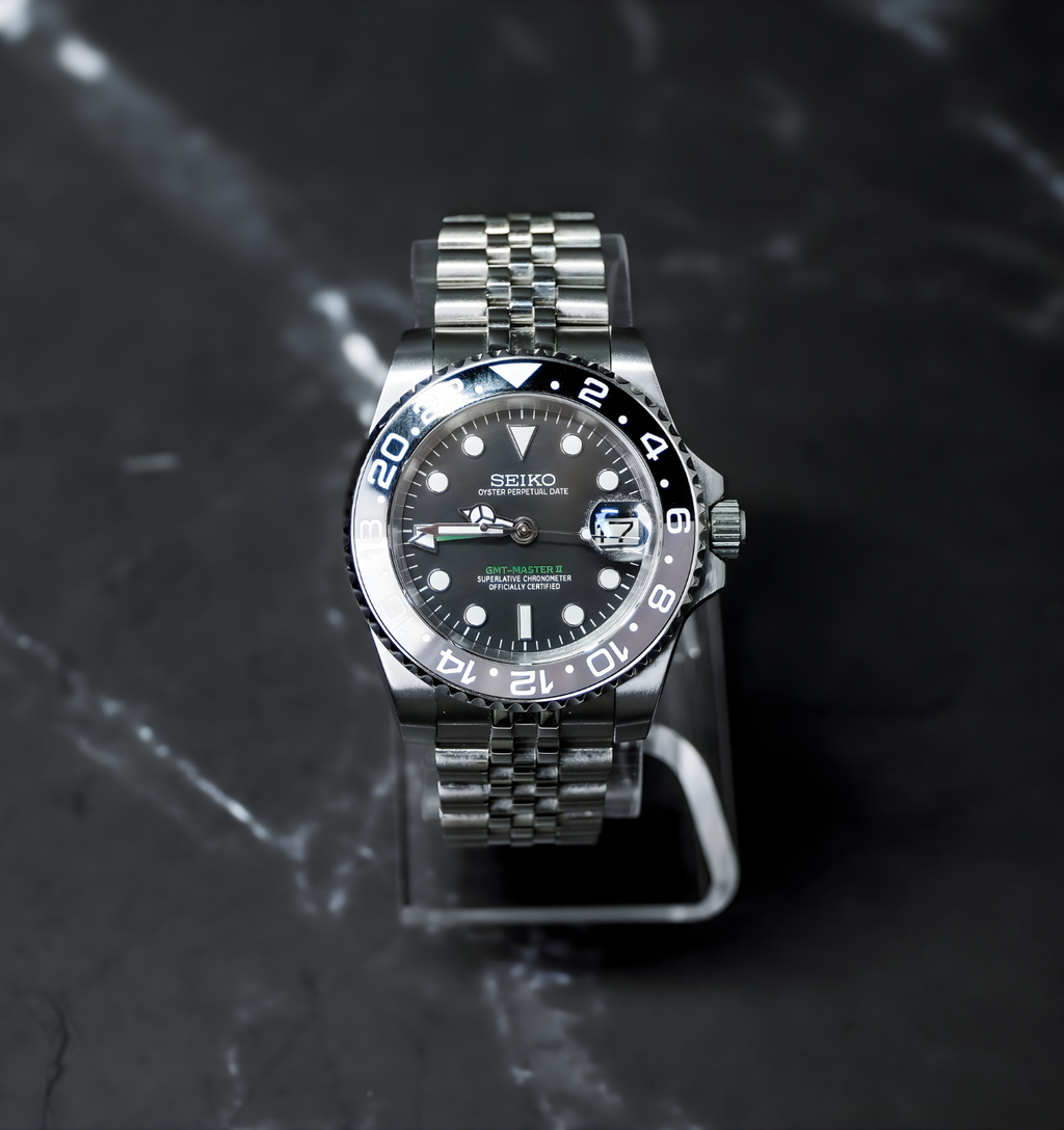 Seiko Mod GMT Bruce Wayne
