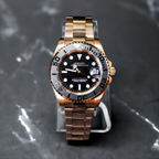 Seiko Mod Yacht Master RG Black